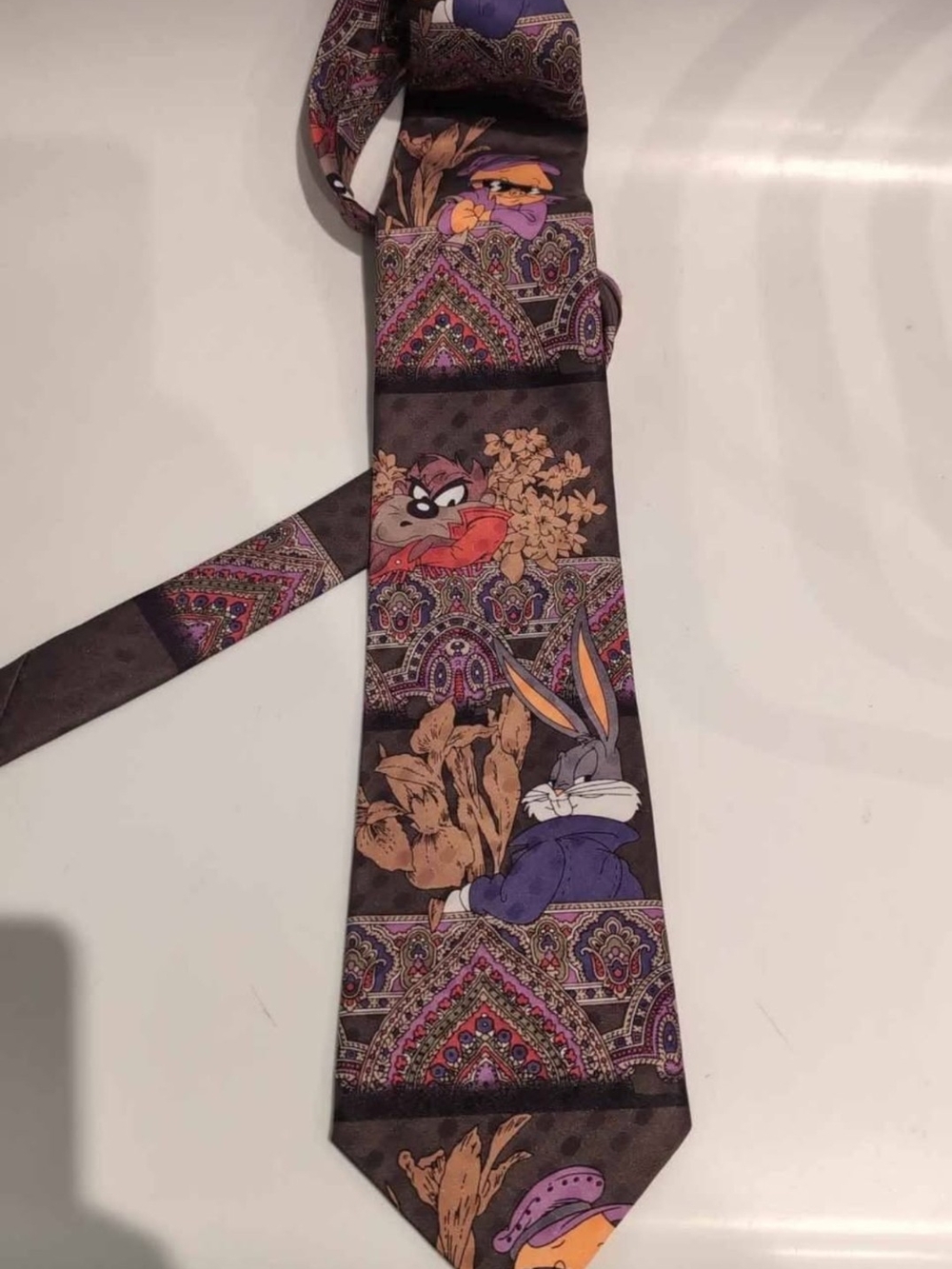 Vintage Looney Tunes Mens Tie